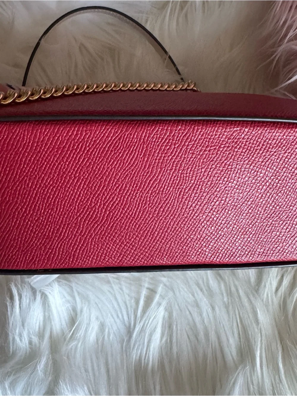 2022 Coach Disney x CoachBox Crossbody Cruella Motif leather Red Apple Multi Bag
